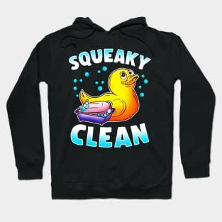 Cute Squeaky Clean Rubber Duck Bath Time Duckling Hoodie